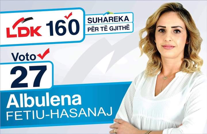 Albulena Fetiu-Hasanaj mban numrin 27 në listën e LDK për Asamble Komunale.