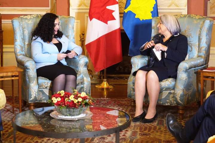 Presidentja Vjosa Osmani takohet me Guvernatoren e Përgjithshme të Kanadasë