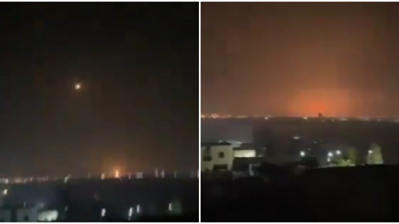 Pamje kur raketat iraniane goditën Izraelin  VIDEO 